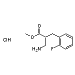 methyl 3-amino-2-[(2-fluorophenyl)methyl]propanoate hydrochloride