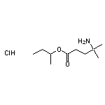 butan-2-yl 4-amino-4-methylpentanoate hydrochloride