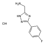 [3-(4-fluorophenyl)-1H-1,2,4-triazol-5-yl]methanamine hydrochloride