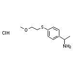 1-{4-[(2-methoxyethyl)sulfanyl]phenyl}ethan-1-amine hydrochloride