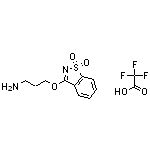 2,2,2-trifluoroacetic acid, 3-(3-aminopropoxy)-1$l^{6},2-benzothiazole-1,1-dione