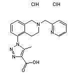 5-methyl-1-[2-(pyridin-2-ylmethyl)-1,2,3,4-tetrahydroisoquinolin-5-yl]-1H-1,2,3-triazole-4-carboxylic acid dihydrochloride