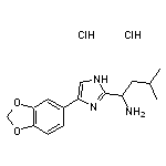 1-[4-(2H-1,3-benzodioxol-5-yl)-1H-imidazol-2-yl]-3-methylbutan-1-amine dihydrochloride