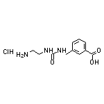 3-({[(2-aminoethyl)carbamoyl]amino}methyl)benzoic acid hydrochloride