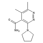 5,6-dimethyl-3-(pyrrolidin-1-yl)pyridazine-4-carboxamide