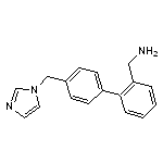 {2-[4-(1H-imidazol-1-ylmethyl)phenyl]phenyl}methanamine