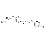 (4-{2-[(4-chlorophenyl)sulfanyl]ethoxy}phenyl)methanamine hydrochloride