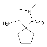 1-(aminomethyl)-N,N-dimethylcyclopentane-1-carboxamide