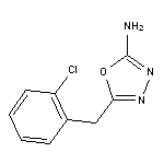 5-[(2-chlorophenyl)methyl]-1,3,4-oxadiazol-2-amine