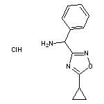 (5-cyclopropyl-1,2,4-oxadiazol-3-yl)(phenyl)methanamine hydrochloride