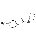 2-(4-aminophenyl)-N-(4-methyl-1,3-thiazol-2-yl)acetamide