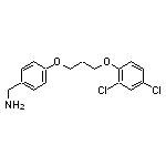 {4-[3-(2,4-dichlorophenoxy)propoxy]phenyl}methanamine