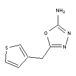 5-(thiophen-3-ylmethyl)-1,3,4-oxadiazol-2-amine