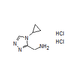 (4-cyclopropyl-4H-1,2,4-triazol-3-yl)methanamine dihydrochloride