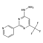 4-hydrazinyl-2-(pyridin-3-yl)-6-(trifluoromethyl)pyrimidine