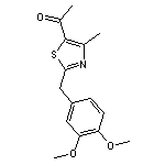 1-{2-[(3,4-dimethoxyphenyl)methyl]-4-methyl-1,3-thiazol-5-yl}ethan-1-one