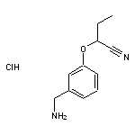 2-[3-(aminomethyl)phenoxy]butanenitrile hydrochloride