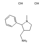 (1-methyl-2-phenylpyrrolidin-3-yl)methanamine dihydrochloride