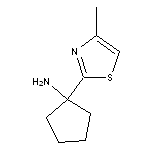 1-(4-methyl-1,3-thiazol-2-yl)cyclopentan-1-amine