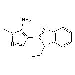 4-(1-ethyl-1H-benzimidazol-2-yl)-1-methyl-1H-pyrazol-5-amine