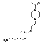 1-(4-{2-[4-(2-aminoethyl)phenoxy]ethyl}piperazin-1-yl)ethan-1-one