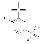 4-fluoro-3-methanesulfonylbenzene-1-sulfonamide