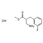 methyl 3-amino-2-[(3-fluorophenyl)methyl]propanoate hydrochloride