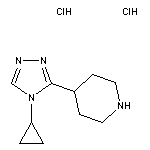 4-(4-cyclopropyl-4H-1,2,4-triazol-3-yl)piperidine dihydrochloride