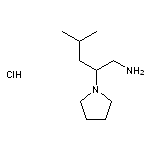 4-methyl-2-(pyrrolidin-1-yl)pentan-1-amine hydrochloride