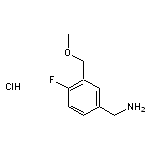 [4-fluoro-3-(methoxymethyl)phenyl]methanamine hydrochloride