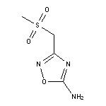 3-[(methylsulfonyl)methyl]-1,2,4-oxadiazol-5-amine