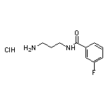 N-(3-aminopropyl)-3-fluorobenzamide hydrochloride