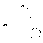 [(2-aminoethyl)sulfanyl]cyclopentane hydrochloride