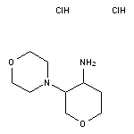 3-(morpholin-4-yl)oxan-4-amine dihydrochloride