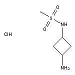 N-(3-aminocyclobutyl)methanesulfonamide hydrochloride