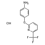 4-{[6-(trifluoromethyl)pyridin-2-yl]oxy}aniline hydrochloride