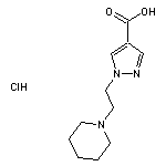 1-[2-(piperidin-1-yl)ethyl]-1H-pyrazole-4-carboxylic acid hydrochloride