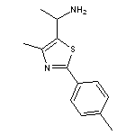 1-[4-methyl-2-(4-methylphenyl)-1,3-thiazol-5-yl]ethan-1-amine