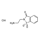 2-(2-aminoethyl)-2,3-dihydro-1$l^{6},2-benzothiazole-1,1,3-trione hydrochloride