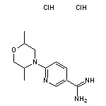 6-(2,5-dimethylmorpholin-4-yl)pyridine-3-carboximidamide dihydrochloride