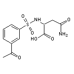 2-[(3-acetylbenzene)sulfonamido]-3-carbamoylpropanoic acid