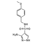 3-amino-N-(4-methoxybenzyl)-1H-pyrazole-4-sulfonamide