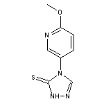 4-(6-methoxypyridin-3-yl)-4,5-dihydro-1H-1,2,4-triazole-5-thione