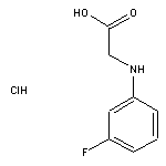 2-[(3-fluorophenyl)amino]acetic acid hydrochloride