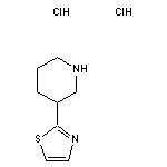 3-(1,3-thiazol-2-yl)piperidine dihydrochloride