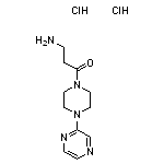 3-amino-1-[4-(pyrazin-2-yl)piperazin-1-yl]propan-1-one dihydrochloride