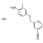 3-(4-amino-3-methylphenoxymethyl)benzonitrile hydrochloride