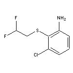 3-chloro-2-[(2,2-difluoroethyl)sulfanyl]aniline