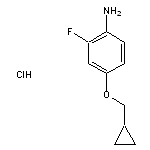 4-(cyclopropylmethoxy)-2-fluoroaniline hydrochloride