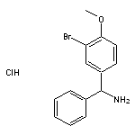 (3-bromo-4-methoxyphenyl)(phenyl)methanamine hydrochloride